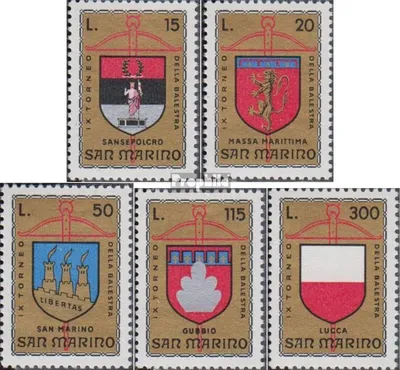 Produktbild von Briefmarken San Marino 1974 Mi 1070-1074 (kompl.Ausg.) postfrisch Armbrustturnier