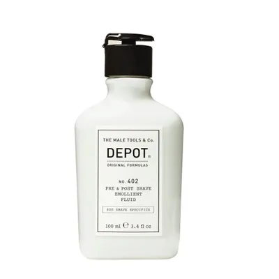 Obrázek produktu pro DEPOT 402 Emolientní fluid před a po holení 100ml
