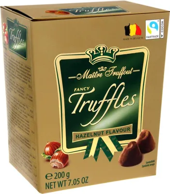 Produktbild von MaitreTruffout Belgische Erdnuss-Trüffel 200 g