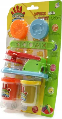 Produktbild von Knetmasse Set mit Förmchen & Zubehör - Kreatives Knetspielzeug für Kinder Bunt