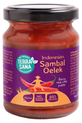 PASTA CHILI SAMBAL OELEK BIO 125 g - TERRASANA