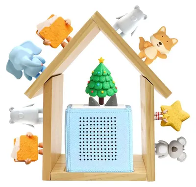 Produktbild von Für Tonie Regal, Regalbox magnetische Dreieckswandhalterung aus Holz Wandregal Kinderzimmer Holzregal zum Aufhängen von Audiofiguren Aufbewahrungsregal für Figuren Kinderzimmer Babyzimmer