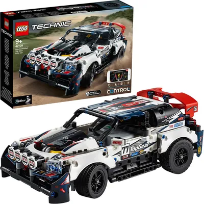 Produktbild von LEGO 42109 Technic Control+ Top-Gear Ralleyauto mit App-Steuerung, Rennauto, ferngesteuertes Auto, Spielzeug für Kinder ab 9 Jahre und Erwachsene