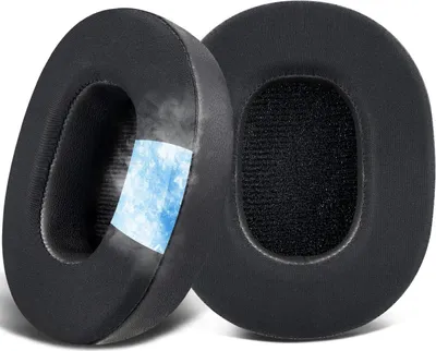 Productafbeelding van Vervangende Koel-gel Oorkussens voor Bluetooth Hoofdtelefoons - Geluidsisolatie met IJszijde Stof