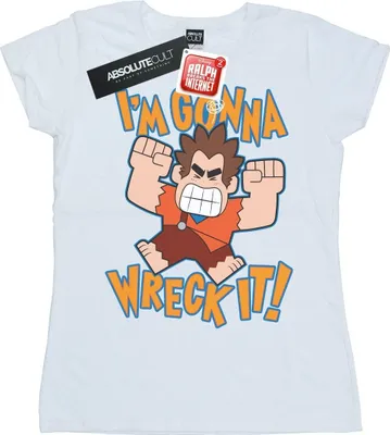Produktbild von Disney - "Wreck It Ralph I'm Gonna Wreck It" T-Shirt für Damen BI44933 (L) (Weiß)