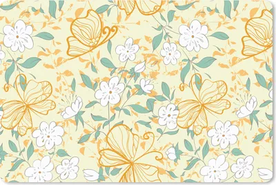 Produktbild von MuchoWow® Mauspad Mousepad Blumen - Sommer - Muster 27x18 cm - Mousepads - Maus Mat - Pad - Mausunterlage - Büroartikel - Desk Matten