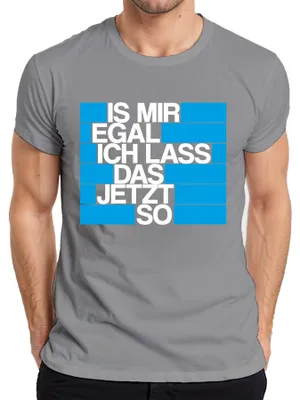 Obrázok produktu pre Je mi to jedno, nechám to tak Vtipné výroky Drzé pánske tričko, sivá, L