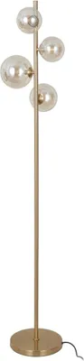 Image de Lampadaire glamour sphères en verre ambre doré 4xG9 20W pour salon chambre CANELLO Italux