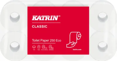 Produktbild von 8 Rollen Toilettenpapier 250 Blatt 3lagig - Klopapier
