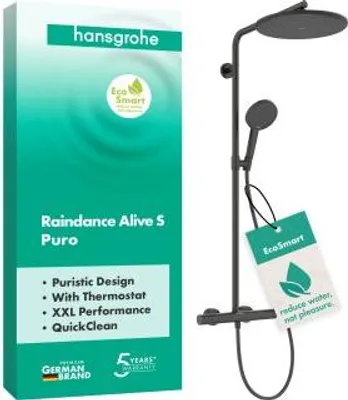 Produktbild von HANSGROHE 24593340 Showerpipe Raindance Alive S Puro