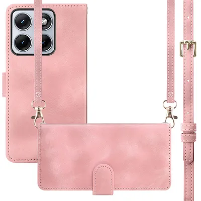 Productafbeelding van imoshion Bookcase met koord voor de Motorola Edge 70 Fusion - Roze