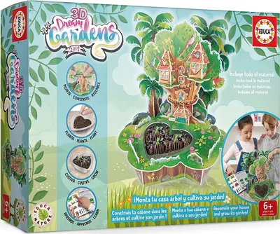 Produktbild von Educa 3D Baumhaus Anzuchtset - pädagogisches Spielzeug für Kinder