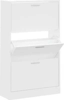 Produktbild von vidaXL Schuhschrank Weiß 63x24x103 cm Holzwerkstoff