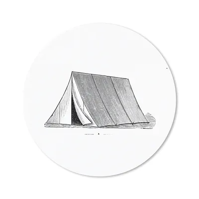 Produktbild von MuchoWow® Mauspad Mousepad Retro - Zelt - Camping 50x50 cm - Mousepads - Maus Mat - Pad - Mausunterlage - Vinyl