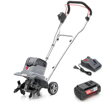 Productafbeelding van IKRA Accu-motorfrees voor de tuin, model IB-TC 36 | 36V Bosch-systeem | Werkbreedte 18–30 cm | Werkdiepte tot 20 cm | Inclusief accu (4,0 Ah) en oplader