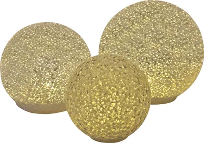 Produktbild von 3er Set LED Kugeln Beleuchtung Dekoration Ø 8cm 12cm 15cm warmweißes Licht