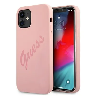 Produktbild von Guess Guhcp12Slsvspi Iphone 12 Mini 5,4 Różowy/Rosa Hardcase Script Vintage