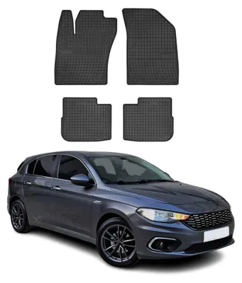 Produktbild von 2016-2020 Fiat Tipo Schrägheck Fußmatten Gummi Schwarz 4 tlg