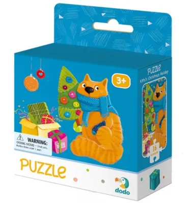 Image de Casse-tête de Noël pour chat 16 pièces