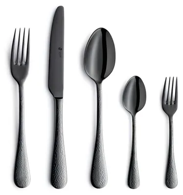 Besteckset 30-tlg., Hamerschlag-Design, 18/10 Edelstahl