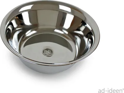 Obrázok produktu pre Nerezový drez Umývadlo 36 cm Ø + 25 mm odtok Loď Yacht Motorhome