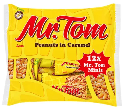 Image de Mr. Tom Peanut Minis emballés individuellement de cacahuètes au caramel 200g