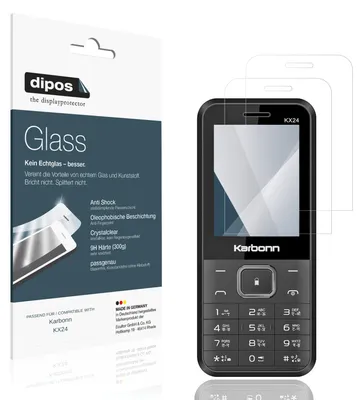 Immagine prodotto di 2x Pellicola Protettiva per Karbonn KX24 Protezione Vetro Flessibile 9H dipos