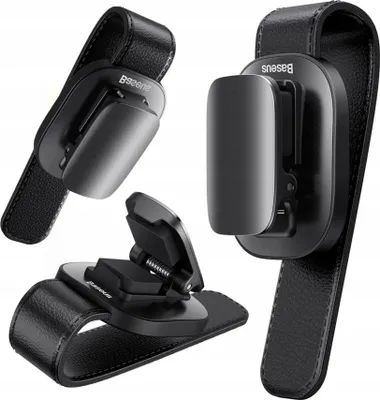 Immagine prodotto di Baseus Platinum Supporto per occhiali da auto, a clip (nero)