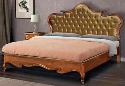 Immagine prodotto di Letto Chesterfield imbottito, design  due letti matrimoniali, legno italiano
