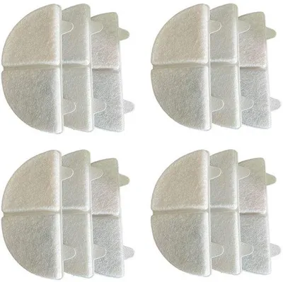 Immagine prodotto di 12 cartucce filtranti al carbone attivo in plastica rigida; non sostituiscono le cartucce filtranti al cocco