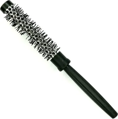 Produktbild von Comair Fönbürste 16mm, schwarz/grau Metallhülse, Nylonborste Round