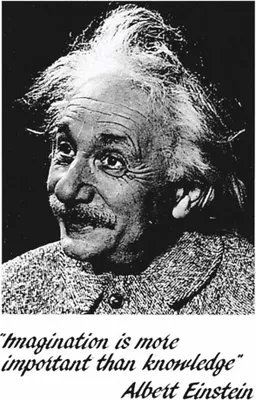 Obrázek produktu pro Albert Einstein - Imaginace - tisk - plakát - velikost 61x91,5 cm