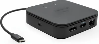 Zdjęcie produktu dla i-tec TB3TRAVELDOCKPD60W, Przewodowa, Thunderbolt 3, 60 W, 10,100,1000 Mbit/s, Czarny, 10 Gbit/s