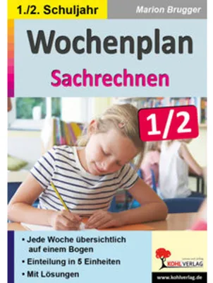 Obrázek produktu pro Wochenplan Sachrechnen / Klasse 1-2
