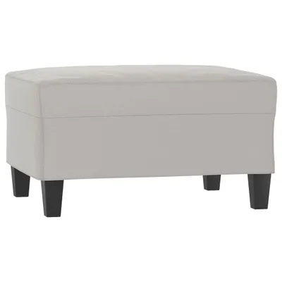 Immagine prodotto di Sgabello grigio chiaro 70x55x41 cm in tessuto microfibra