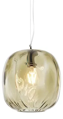 Immagine prodotto di OBAN Sospensione in Vetro Soffiato Bronzo E27 IP20 - Lampada di Design con Diffusore Artigianale - Struttura Elegante per Interni