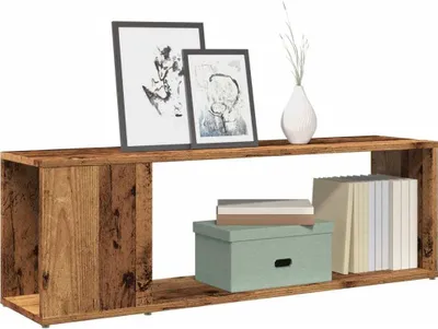 Produktbild von "im Angebot" Büroregal modern - TV-Schrank Altholz-Optik 100x24x32 cm Holzwerkstoff - Aktenregal CC24286