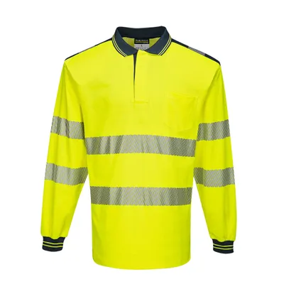 Immagine prodotto di Portwest T184 PW3 Polo Hi-Vis, giallo langarola/marino Gr. S