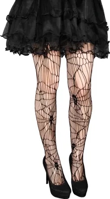 Produktbild von Damen Netz Strumpfhose Totenkopf Muster