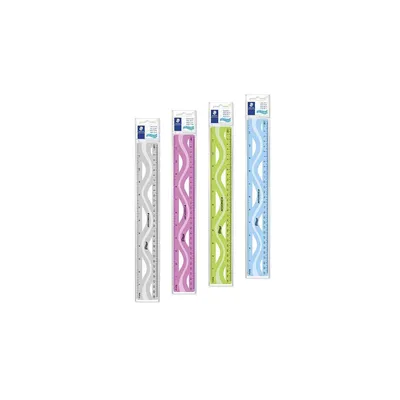 Zdjęcie produktu dla Staedtler 562 30UF-S, Ruler, 4 szt., Niebieski, Zielony, Przezroczysty, Fioletowy