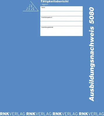 Zdjęcie produktu dla RNK Verlag 5080 Dzienna książeczka treningowa, wszystkie zawody, 56 stron, DIN A4