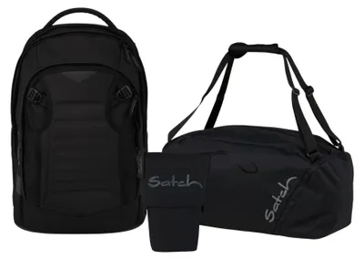 Produktbild von Satch, Schulrucksack-Set MATCH PLUS Blackjack 3-teilig, ab. 5. Klasse