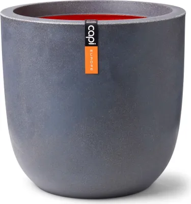 Produktbild von Capi Europe - Blumentopf kugel Smooth NL - Dunkelgrau - 54x52 - KDG935