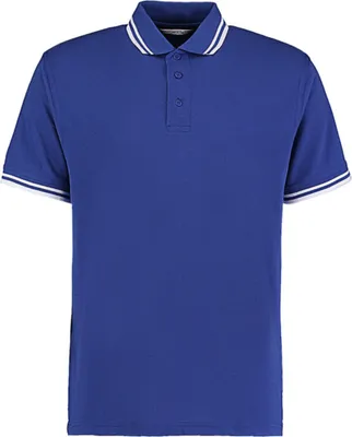 Produktbild von Kustom Kit KK409 | Tipped Collar Herren Polo Shirt /  Halbmondpasse - Farbe: Royal/White - Größe: XL