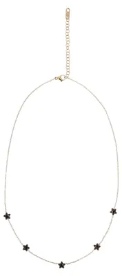 Image de Collier pour femme NAHIMA - or et noir. Taille unique