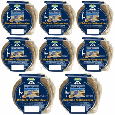 Produktbild von Mestemacher Sylter Walnussbrot rund (8x250g Packung) VPE