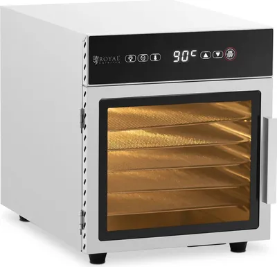 Zdjęcie produktu dla Royal Catering Maisto dehidratatorius grybams, vaisiams, daržovėms, žolelėms, 6 lentynos, 30-90 C, 500 W