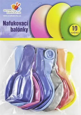 Produktbild von Aufblasbarer Ballon – Set mit 10 Stück METALLIC 26 cm