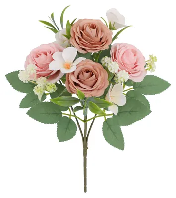 Produktbild von Künstliche Rosen, täuschend echt wirkende Kunstrosen für Zuhause, Hochzeit, Büro – Deko aus Seide, ganzjährig verwendbar, ideal für DIY-Arrangements.