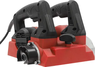 Produktbild von 1300W Elektrischer Wandhobel, einstellbare Tiefe 1-4mm, doppelte Griffe für Komfort, Rot